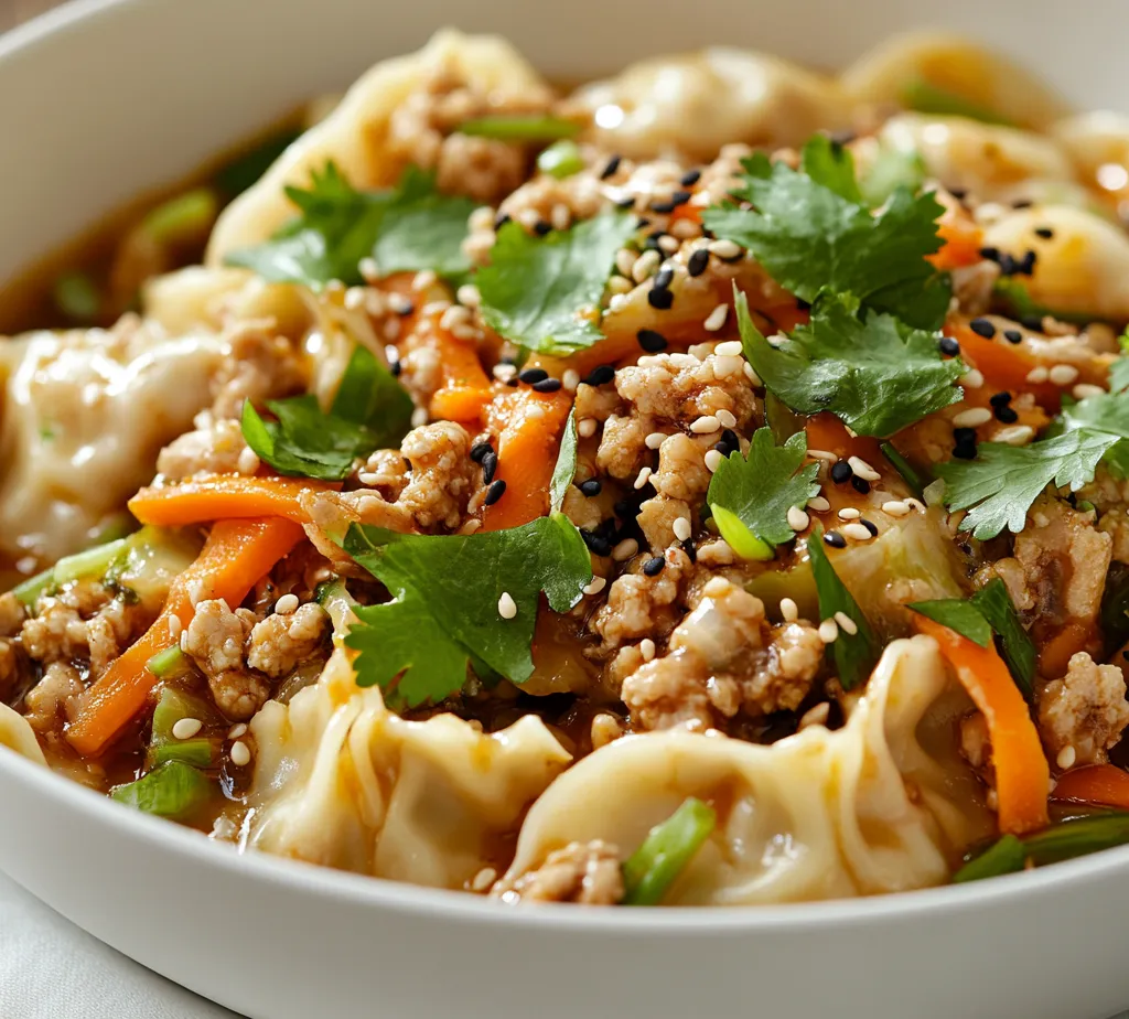 One-Pan Dumpling Delight is a fantastic option for those busy weeknights when you crave something hearty yet straightforward to prepare. This dish combines the convenience of a one-pan meal with the flavors and textures of a classic dumpling soup, ensuring that both satisfaction and ease come together beautifully. This recipe is particularly appealing to families or individuals looking to enjoy a nutritious dinner without spending hours in the kitchen.