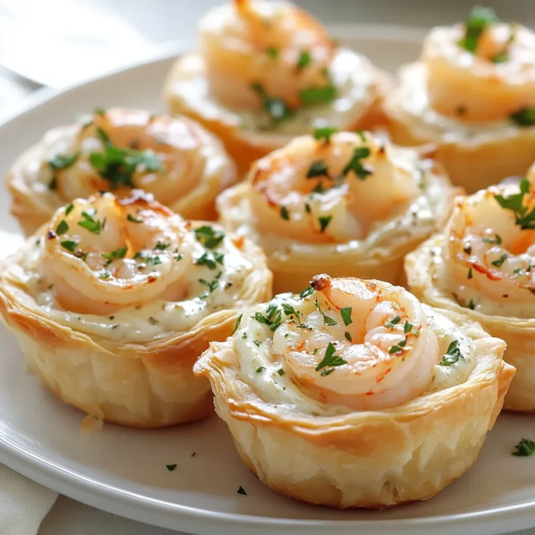 Understanding the nuances of creating delightful appetizers can transform your gatherings. Mini Shrimp Alfredo Pastry Cups combine flaky puff pastry with succulent shrimp in a creamy Alfredo sauce—perfect for any occasion. This dish balances rich flavors and textures, making it an impressive yet simple dish to prepare. Whether you’re hosting a fancy dinner party or enjoying a casual get-together with friends, these little pastry cups will surely delight your guests.