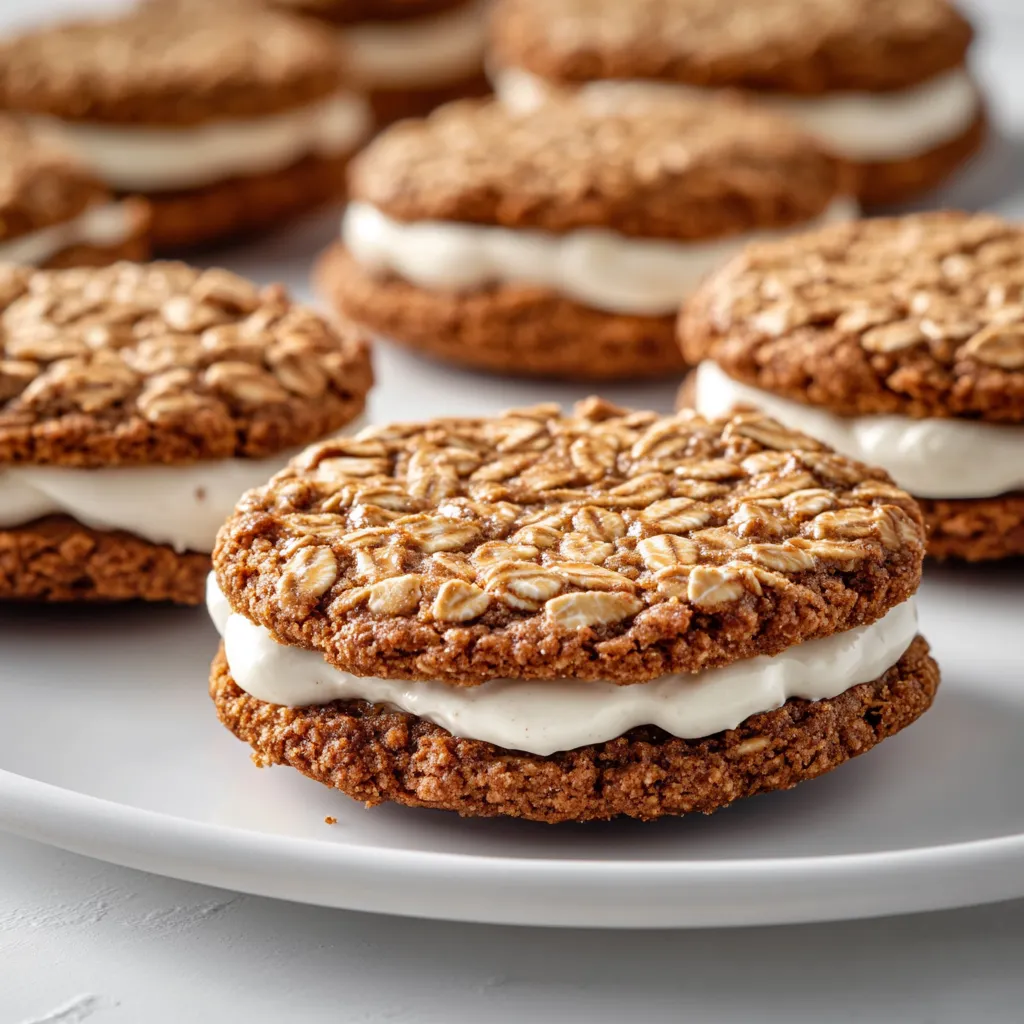 Explore the festive flavors of the holiday season with these delightful gingerbread oatmeal cream sandwiches. Combining the warm spices of gingerbread with a rich and creamy filling, these sweet treats evoke the cozy spirit of winter holidays. With ginger, cinnamon, and nutmeg harmonizing beautifully in the cookies, they form a perfect foundation for the luscious cream filling that peeks out from between two soft cookies. Whether you are diving into a batch by the fireplace or sharing them with loved ones at a holiday gathering, these sandwiches will surely warm hearts and satisfy sweet cravings.