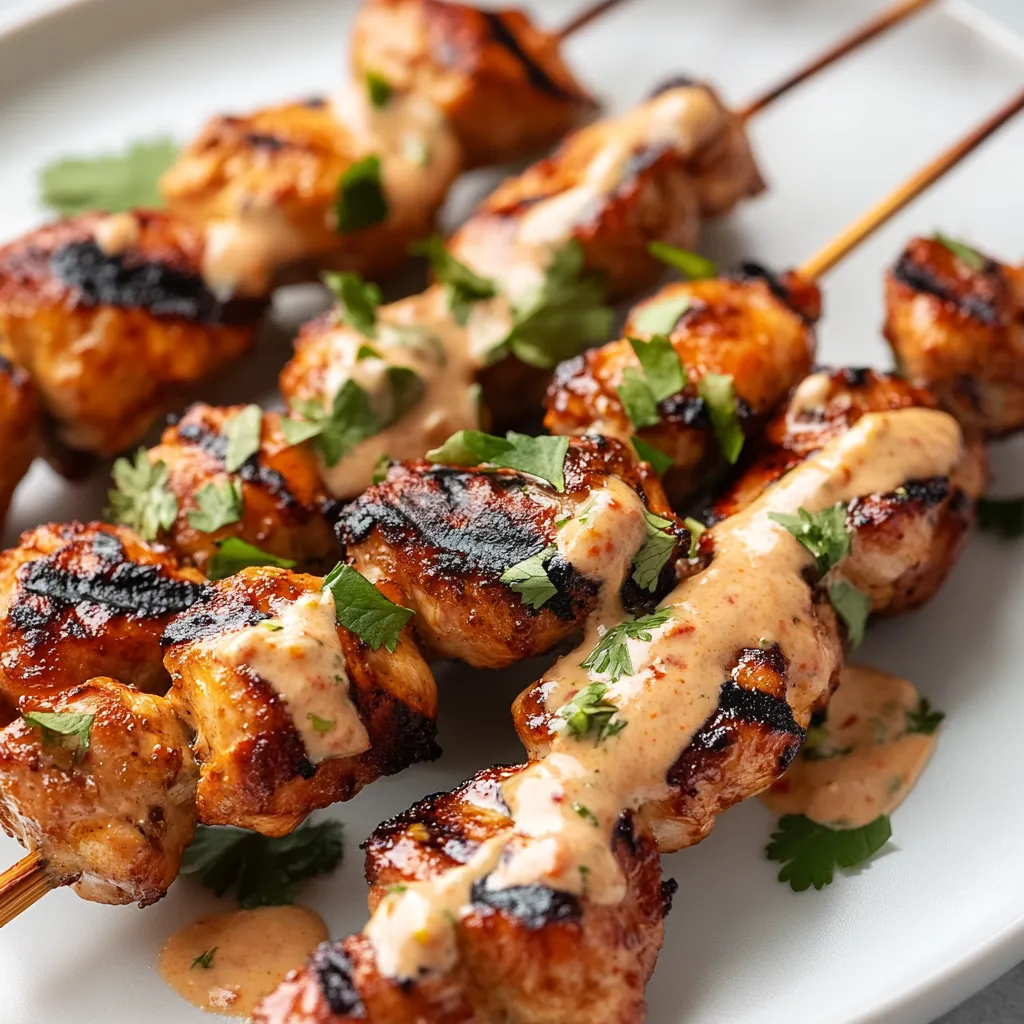 Bang Bang Chicken Skewers are an enticing dish that has captured the hearts of barbecue lovers everywhere. These skewers showcase tender pieces of marinated chicken that are grilled to perfection, delivering a unique blend of flavors that tantalize the taste buds. This popular dish combines the sweetness of honey and sweet chili sauce with the heat of sriracha, creating a delightful balance of sweet, spicy, and savory that makes it perfect for any gathering.