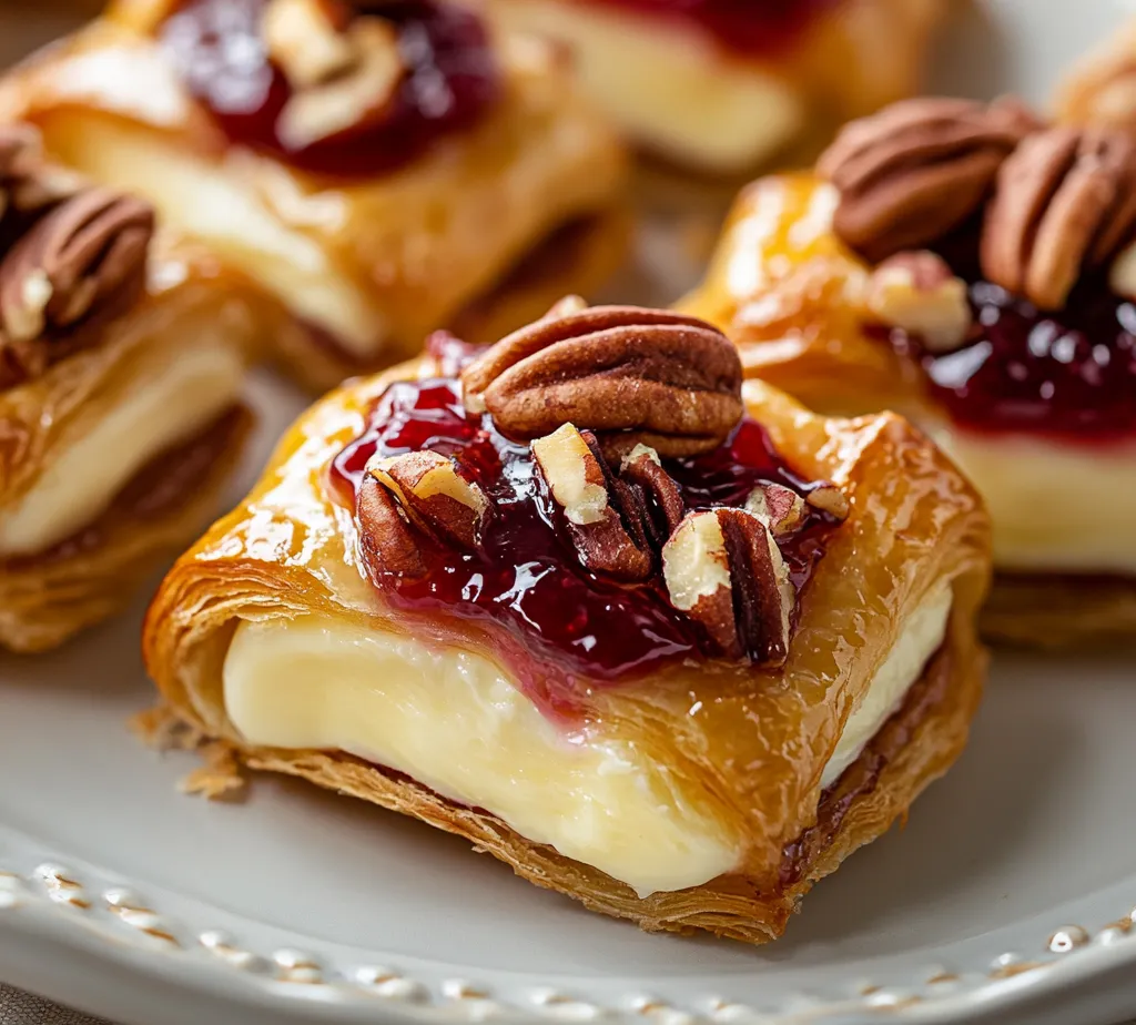 Puff Pastry Brie Bites Delight is a sophisticated yet easy-to-make appetizer perfect for a variety of occasions, from casual family gatherings to elegant dinner parties. With its combination of flaky pastry, creamy Brie cheese, and a sweet touch of fruit jam, this dish manages to capture the essence of gourmet dining without the complexity often associated with it. Each bite-sized morsel is a delightful contrast of textures and flavors, with the crisp exterior giving way to a rich, melty center.
