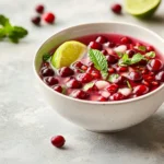 The festive season calls for beverages that are as delightful to the palate as they are visually appealing. The Festive Cranberry Pomegranate Mojito Mocktail is a refreshing non-alcoholic drink that is perfectly suited for holiday gatherings. This mocktail artfully combines the tartness of fresh cranberries with the sweetness of unsweetened pomegranate juice, resulting in a vibrant drink bursting with flavor. It’s ideal for any occasion, whether you're celebrating with friends or enjoying a cozy evening at home. Each sip is an invitation to savor the season with a delightful twist on a classic.