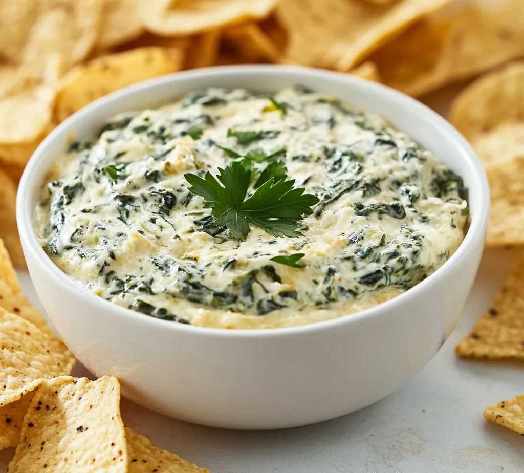 Creamy Spinach and Artichoke Dip Extravaganza is a delicious appetizer that has earned a cherished spot at gatherings, whether casual or festive. Its rich and creamy texture, combined with the vibrant flavors of spinach and artichokes, makes it a standout among dipping options. Perfect for game day, holiday parties, or even as a cozy snack during a movie night, this dip offers a satisfying combination of flavors that pleases the palate. The blend of cheese, cream, and seasoned vegetables creates a mouthwatering experience that will keep everyone coming back for more.