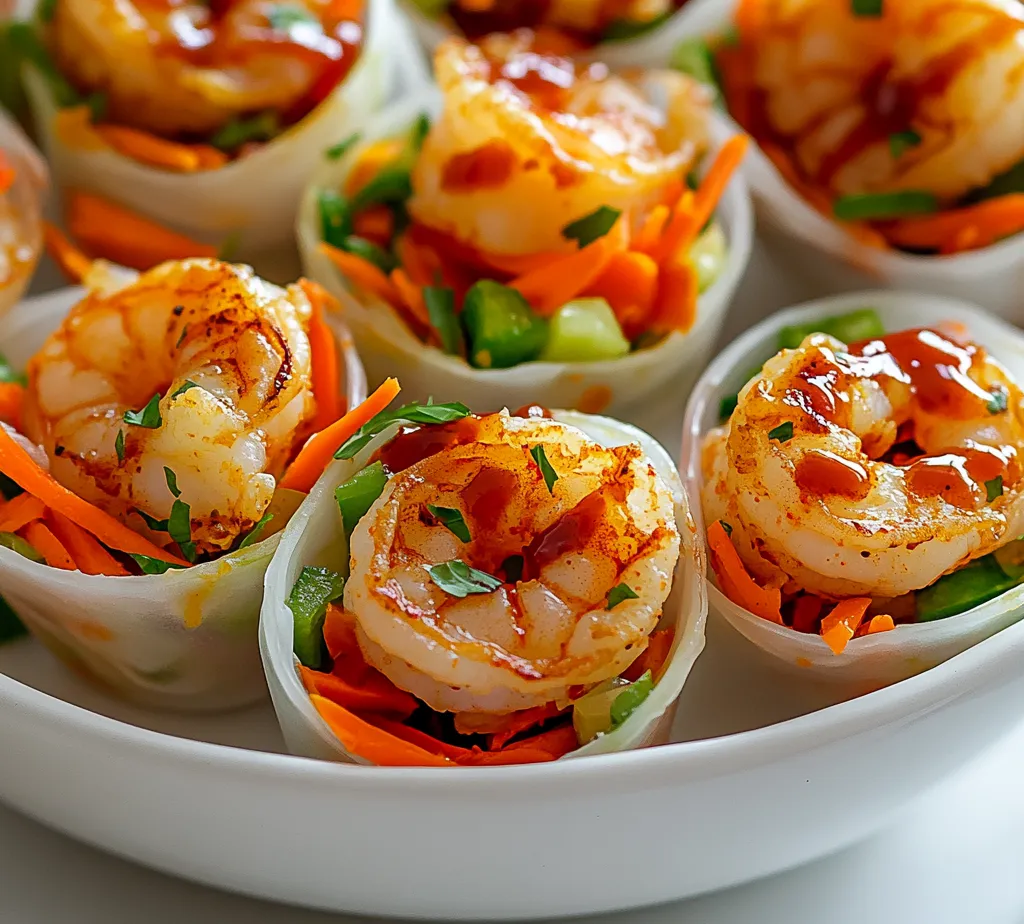 Exploring the world of fusion cuisine can lead to delightful culinary surprises. One such creation is the Crispy Cajun Shrimp-Stuffed Rice Paper Cups, which blend spicy Cajun shrimp with fresh vegetables all wrapped in delicate rice paper. This dish brings the bold flavors of the South together with the light and refreshing qualities of Asian cuisine, making it a fantastic choice for appetizers or light bites. Unsurprisingly, these cups not only present a feast for the taste buds but also for the eyes, making them an ideal appetizer for any gathering.