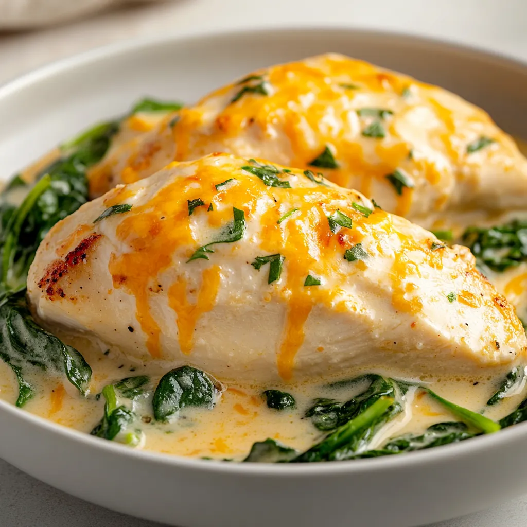 Exploring delightful comfort food options is always a treat, and what could be more comforting than Creamy Ranch Chicken Delight? This dish showcases tender, juicy chicken breasts enveloped in a luscious creamy ranch sauce, topped with melted cheddar cheese and vibrant fresh spinach. The combination of flavors and textures makes it a standout choice for a family dinner or a casual gathering. In this article, we will delve into the intricacies of preparing this delightful main course, sharing tips, variations, and serving suggestions to make your cooking experience even more enjoyable.