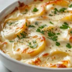 Cheesy scalloped potatoes represent the epitome of comfort food, often evoking warm memories and feelings of home. This dish, characterized by layers of tender potatoes enveloped in a rich and creamy cheese sauce, brings a satisfying depth of flavor that pairs beautifully with a range of meals. The combination of sharp cheddar and Gruyère adds complexity, creating a delightful symphony of tastes that can elevate any dinner table.