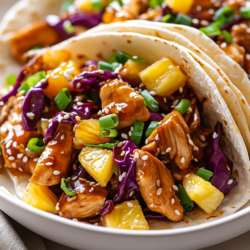 There’s something undeniably appealing about the fusion of different cuisines, and Chicken Teriyaki Tacos exemplify this culinary mashup perfectly. This delightful dish marries the savory, slightly sweet flavor of classic teriyaki chicken with the fresh, satisfying elements typically found in a taco. The result is a dish that not only tantalizes the taste buds but also pleases the eye, making it an ideal choice for both casual weeknight dinners and festive gatherings.