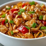 Explore the delightful fusion of flavors in Kung Pao Chicken Noodles, a satisfying dish that marries tender chicken, vibrant vegetables, and savory sauces. This recipe brings the popular Kung Pao stir-fry into a delightful noodle dish, perfect for a weeknight dinner or an impressive meal for guests. With the combination of the rich flavor from the chicken and the crunch of the peanuts, each bite of this dish offers a unique taste experience. The appeal of Kung Pao Chicken Noodles lies not only in its wonderful flavors but also in its simple preparation, making it accessible for cooks of all skill levels.