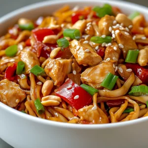 Explore the delightful fusion of flavors in Kung Pao Chicken Noodles, a satisfying dish that marries tender chicken, vibrant vegetables, and savory sauces. This recipe brings the popular Kung Pao stir-fry into a delightful noodle dish, perfect for a weeknight dinner or an impressive meal for guests. With the combination of the rich flavor from the chicken and the crunch of the peanuts, each bite of this dish offers a unique taste experience. The appeal of Kung Pao Chicken Noodles lies not only in its wonderful flavors but also in its simple preparation, making it accessible for cooks of all skill levels.