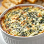 Exploring the world of appetizers, the Fiery Creamy Spinach and Artichoke Delight stands out as a crowd-pleaser. This creamy concoction balances the robust flavors of artichokes and spinach with the richness of cheese, making it a perfect starter for gatherings or cozy nights in. With its gooey, cheese-laden texture and a hint of spice from the optional red pepper flakes, this dish is sure to be a hit at any gathering or as a comforting snack during a relaxing evening at home.
