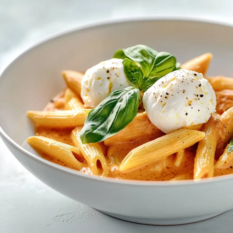 Exploring the rich flavors of Italian cuisine can lead to delightful culinary experiences, and few dishes exemplify this better than Creamy Tomato Penne with Burrata Delight. This dish combines the comforting texture of penne pasta with the sumptuous taste of a creamy tomato sauce, elevated by the decadent addition of burrata cheese. Its creamy, tangy flavor profile combined with the slight chewiness of the pasta creates an unforgettable meal that promises to satisfy even the heartiest of appetites. This dish is an excellent choice for weeknight dinners, providing a satisfying and quick meal, or it could be the star at your next gathering, impressing guests with its exquisite taste and presentation.