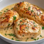 The delightful fusion of creamy textures and rich flavors makes Creamy Garlic Parmesan Chicken Delight an irresistible addition to your dinner repertoire. This dish combines juicy, tender chicken breasts with a velvety sauce crafted from heavy cream and freshly grated Parmesan cheese, flavored with aromatic garlic and a blend of Italian herbs. Perfectly suited for a weeknight meal, this comforting favorite transforms ordinary chicken into a sophisticated feast that’s sure to impress family and friends alike.