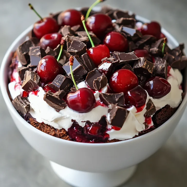 Exploring the rich and indulgent world of desserts often leads to delightful creations that blend flavors, textures, and visual appeal. Among the most celebrated is the German classic—Black Forest cake, transformed into a charming trifle. This Decadent Black Forest Trifle Delight not only captures the essence of its namesake but elevates it with layers of chocolate cake, creamy whipped topping, and tart cherry pie filling. Perfect for special occasions or an impressive after-dinner treat, this recipe delivers both visual allure and a harmonious blend of sweet and tangy flavors.