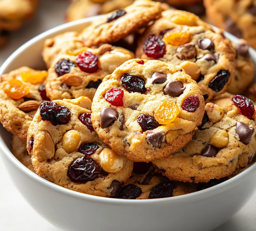 Explore the delightful world of Chewy Holiday Fruitcake Cookies, a perfect treat for festive gatherings or cozy family moments. These cookies are an innovative twist on traditional fruitcake, capturing the essence of the holidays with a filling blend of spices and vibrant dried fruits. Each bite reveals a chewy texture, harmonizing the rich buttery base and the sweetness of fruits and spices, evoking the warm spirit of the season.