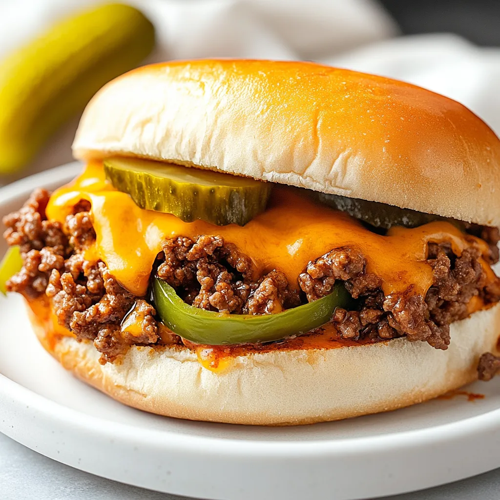 Chopped Cheese Delight is a quintessential American sandwich that brings together the rich flavor of ground beef and melted cheddar cheese, all packed into a perfectly toasted hoagie roll. This dish is not just a meal; it’s an experience that evokes comfort and satisfaction with every bite. The combination of savory beef, gooey cheese, and the balance of fresh vegetables creates a symphony of flavors that delights the palate. It is particularly popular in urban settings, where eager food lovers seek a quick yet hearty option, embodying the essence of street food culture.