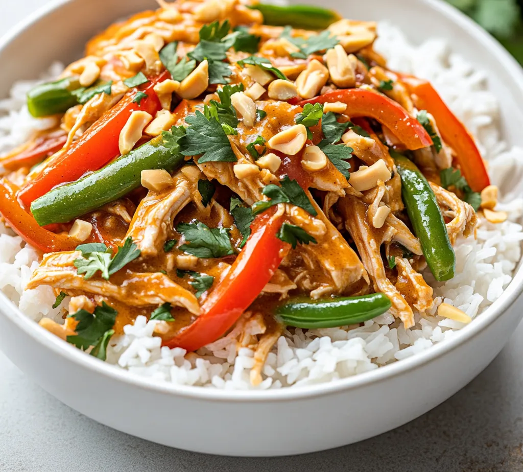 Crockpot recipes have garnered a special place in the hearts of home cooks due to their unparalleled convenience and ability to infuse rich flavors into dishes without demanding exhaustive kitchen time. This Crockpot Thai Peanut Chicken Delight exemplifies the charm of slow-cooked meals, allowing the ingredients to meld beautifully while you go about your day. It is a remarkable solution for busy families or anyone seeking a hearty meal with minimal effort.