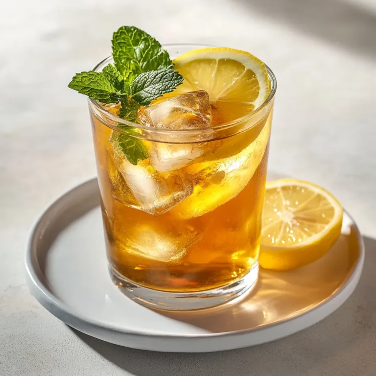 Iced linden blossom tea is a delightful and refreshing twist on traditional iced teas, offering a unique floral flavor that is both aromatic and soothing. The delicate essence of linden blossoms combines beautifully with the bright, zesty notes of freshly squeezed lemon juice, creating a drink that’s perfect for any warm day. As we move into seasons of heat, refreshment becomes essential, and this iced tea serves as a great option. Whether you're hosting a garden party or simply looking for a sophisticated drink to enjoy in the afternoon, this iced tea is sure to impress.