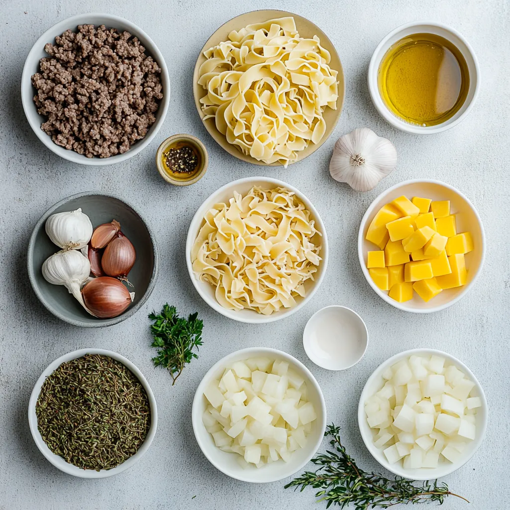 The Savory French Onion Beef Casserole is a starred dish that brilliantly marries the rich, comforting flavors of classic French onion soup with the heartiness of a beef casserole. This dish delivers a delightful umami punch with the sweet, caramelized onions that are an integral part of its make-up. As the aromas of this casserole fill the kitchen, they beckon family and friends to gather around the table for a comforting meal.