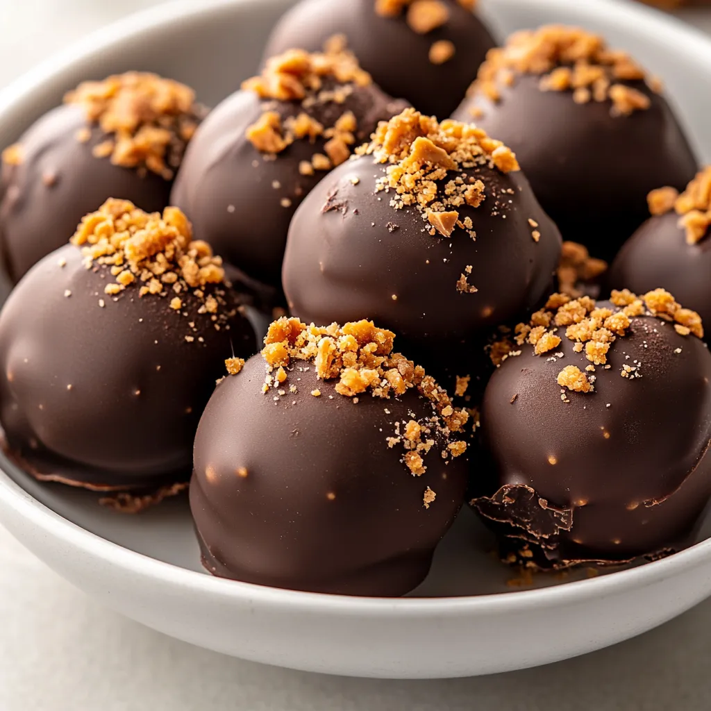 Indulge your sweet tooth with these Decadent Peanut Butter Butterfinger Bliss Balls. Combining the rich, creamy flavor of peanut butter with the iconic crunch and sweetness of Butterfinger candy bars, these bliss balls are a true treat. Perfect for any celebration, whether it's a birthday party, holiday gathering, or just a special dessert night at home, these balls are sure to impress your friends and family with their delightful flavor and appealing look.