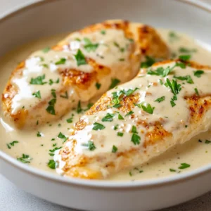 Creamy Parmesan Chicken Delight is a sumptuous dish that embodies the essence of Italian cuisine. Rich in flavor and creamy in texture, this dish transforms simple ingredients into a gourmet experience. The combination of tender chicken enveloped in a luxurious cheese sauce creates a comforting and satisfying meal that is loved by many. Ideal for both weeknight dinners and special occasions, this recipe brings comfort food to a whole new level.