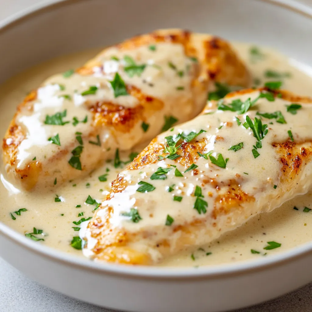 Creamy Parmesan Chicken Delight is a sumptuous dish that embodies the essence of Italian cuisine. Rich in flavor and creamy in texture, this dish transforms simple ingredients into a gourmet experience. The combination of tender chicken enveloped in a luxurious cheese sauce creates a comforting and satisfying meal that is loved by many. Ideal for both weeknight dinners and special occasions, this recipe brings comfort food to a whole new level.