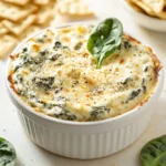 The creamy blend of flavors in this dip brings together the freshness of spinach and the rich savoriness of artichokes, making it a crowd-pleaser for any gathering. The Creamy Spinach and Artichoke Delight is a sumptuous appetizer that elevates any occasion, from casual family dinners to festive parties. Its rich, cheesy base combined with the wholesome goodness of vegetables creates a thrilling tactile and taste experience that guests are sure to love.
