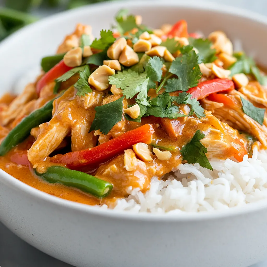 Crockpot recipes have garnered a special place in the hearts of home cooks due to their unparalleled convenience and ability to infuse rich flavors into dishes without demanding exhaustive kitchen time. This Crockpot Thai Peanut Chicken Delight exemplifies the charm of slow-cooked meals, allowing the ingredients to meld beautifully while you go about your day. It is a remarkable solution for busy families or anyone seeking a hearty meal with minimal effort.