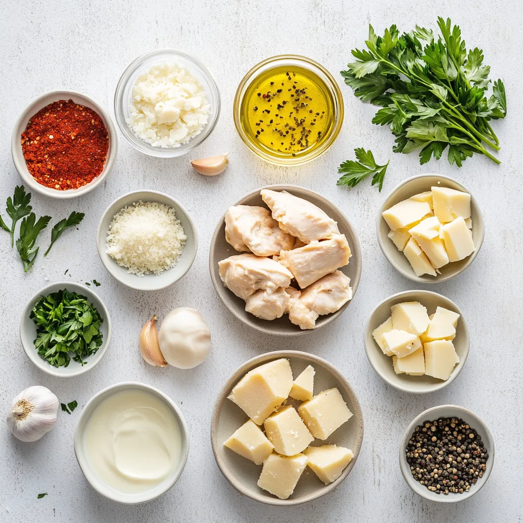 The delightful fusion of creamy textures and rich flavors makes Creamy Garlic Parmesan Chicken Delight an irresistible addition to your dinner repertoire. This dish combines juicy, tender chicken breasts with a velvety sauce crafted from heavy cream and freshly grated Parmesan cheese, flavored with aromatic garlic and a blend of Italian herbs. Perfectly suited for a weeknight meal, this comforting favorite transforms ordinary chicken into a sophisticated feast that’s sure to impress family and friends alike.