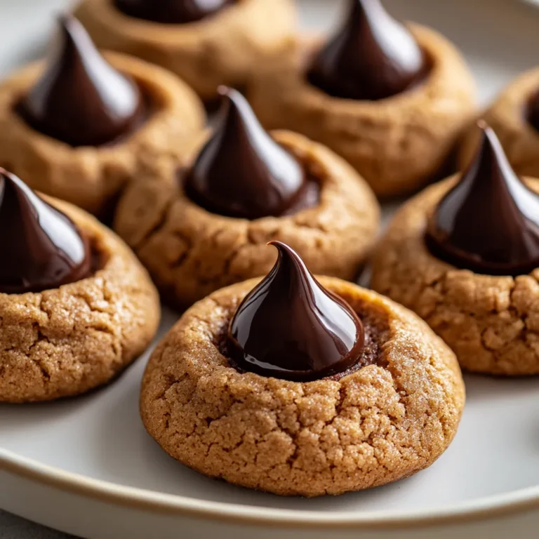 The combination of pumpkin and peanut butter in Flourless Pumpkin Spice Peanut Butter Blossoms introduces a delightful twist to a classic cookie recipe. This dessert captures the essence of autumn, making it a perfect treat for seasonal gatherings or cozy evenings at home. With a rich peanut butter flavor complemented by warm pumpkin spice, these cookies are not only easy to make but also irresistibly delicious. The moment you bite into one, you are greeted with a soft, chewy texture that is simply divine. This unique concoction is sure to become a staple in your fall baking repertoire.