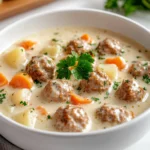 Crockpot Swedish Meatball Soup Delight offers a deliciously hearty culinary experience that combines the classic flavor of Swedish meatballs with the comforting embrace of a warm soup. Ideal for those cozy evenings after a long day, this soup is also a wonderful choice for family gatherings or casual get-togethers. The slow-cooking process allows the flavors of the ingredients to meld beautifully, resulting in a sumptuous dish that tantalizes the palate.