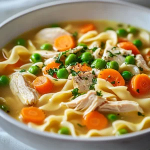 The comforting embrace of homemade chicken noodle soup is one that warms not only the body but also the soul. This Creamy Chicken Noodle Soup Delight is a rich and flavorful take on the classic recipe, perfect for chilly evenings or when you feel the need for a bit of comfort food. The combination of tender chicken, hearty vegetables, and a rich, creamy broth creates a satisfying dish that is sure to become a family favorite.