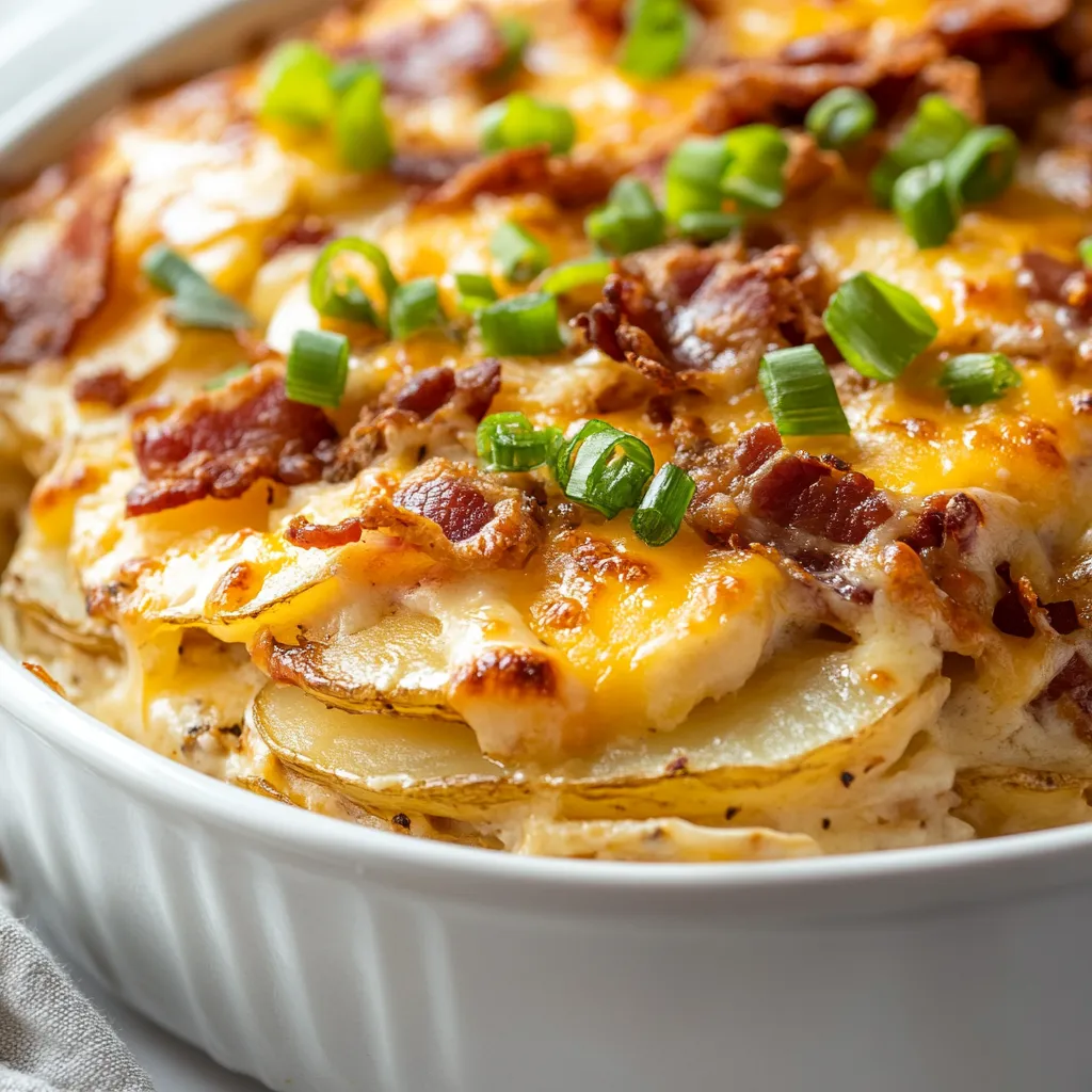 Cheesy loaded scalloped potatoes are a beloved comfort food that seldom fails to impress. This dish, characterized by its rich creamy layers and melty cheeses, has become a quintessential choice for family gatherings, potlucks, and special occasions. The appeal of scalloped potatoes lies in their delightful blend of flavors and textures, offering a hearty side that complements a wide variety of main courses.