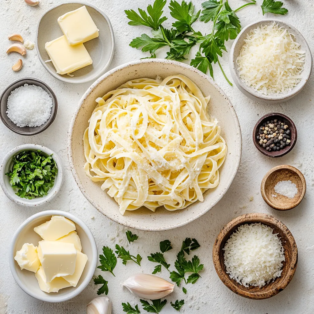 Garlic Parmesan Fettuccine Delight is a creamy, luxurious dish that epitomizes the heart of Italian cuisine. This recipe combines the rich and savory flavors of garlic and Parmesan cheese with perfectly cooked fettuccine, creating a meal that is both comforting and satisfying. The silky texture of the pasta enveloped in a creamy sauce makes it a crowd-pleaser that is also incredibly quick to prepare.