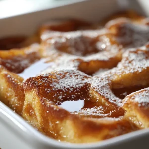 Exploring the heartwarming world of French cuisine, this recipe for French Toast Casserole combines traditional flavors with modern convenience. This sweet and indulgent dish promises to elevate your breakfast experience, making it an ideal choice for family gatherings, brunches, or simply a comforting start to your day. Each bite transports you to a cozy kitchen where warm aromas fill the air, and family and friends gather around the table to savor the simple pleasures in life.