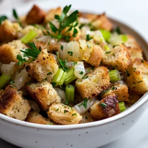 Exploring the rich, comforting flavors of homestyle stuffing brings warmth to any meal, especially during celebratory occasions. This hearty stuffing recipe is packed with a medley of aromatic herbs, fresh vegetables, and the option for added components to enhance texture and taste. Perfectly crispy on the outside and tender on the inside, this dish is a bellwether of traditional family gatherings.