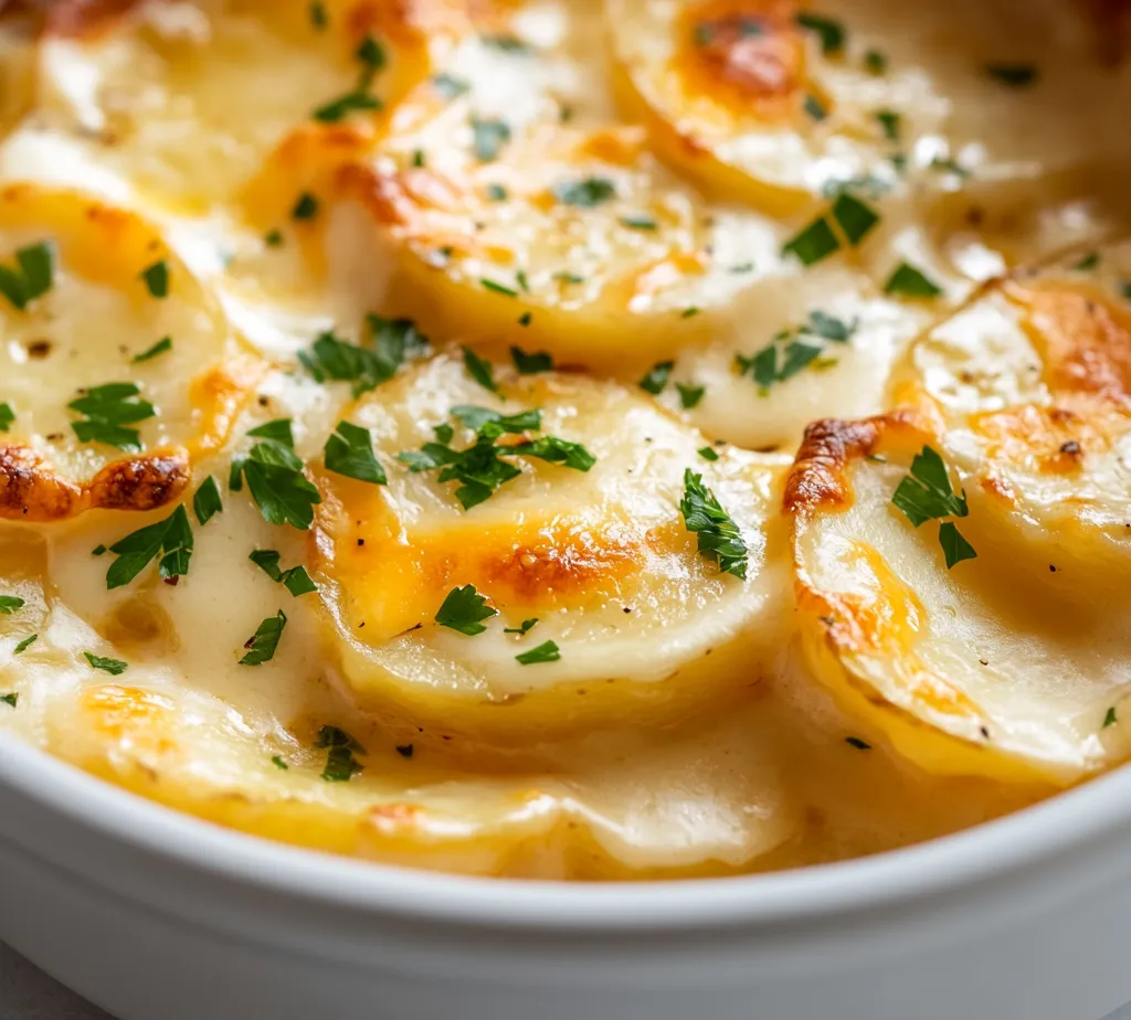 Cheesy scalloped potatoes represent the epitome of comfort food, often evoking warm memories and feelings of home. This dish, characterized by layers of tender potatoes enveloped in a rich and creamy cheese sauce, brings a satisfying depth of flavor that pairs beautifully with a range of meals. The combination of sharp cheddar and Gruyère adds complexity, creating a delightful symphony of tastes that can elevate any dinner table.