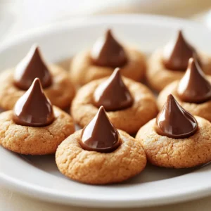 Delve into the world of delectable desserts with the delightfully sweet Hershey Kiss Delight Cookies. These cookies are not just a treat for the taste buds but also an eye-catching addition to any dessert table. Combining rich flavors of chocolate and a buttery cookie base, they’re bound to become a favorite. Each bite offers a perfect balance of sweetness, creating a delightful experience that appeals to children and adults alike. The charming presentation with a melting Hershey's Kiss on top makes these cookies perfect for parties, family gatherings, or just a cozy night in when you need a little something sweet.