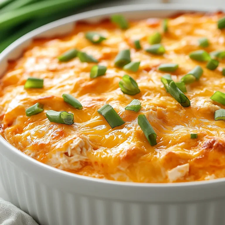 In the world of appetizers, few dishes can rival the irresistible appeal of a hearty dip. The Spicy Buffalo Chicken Delight Dip is a perfect blend of creamy, spicy, and cheesy goodness that is sure to tantalize taste buds and elevate any gathering. Whether you're hosting a game day party, a casual get-together, or a family dinner, this dip is designed to impress and satisfy your guests. Its delicious combination of flavors resembles classic buffalo wings, served in a form that is perfect for sharing.