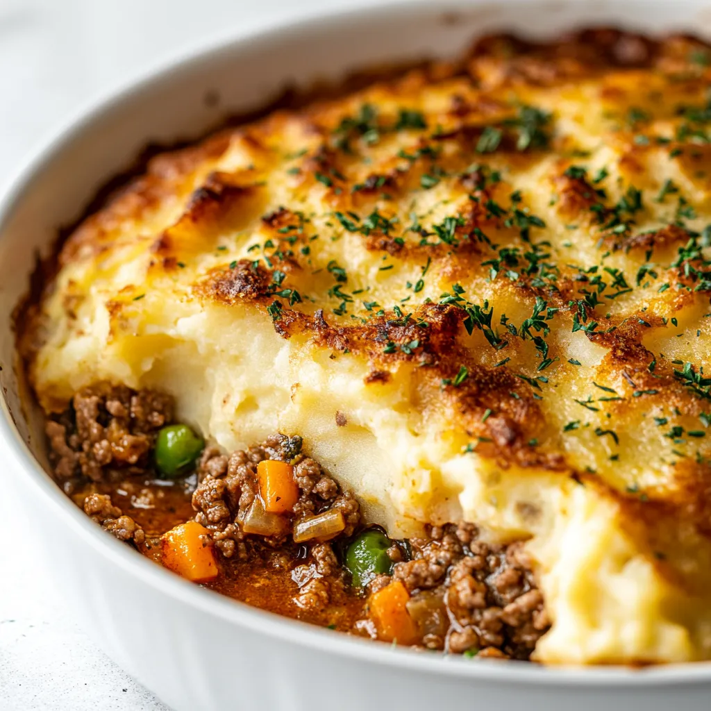 Shepherd's Pie Delight is a comforting main course that embodies the essence of British cuisine. With its layers of rich meat, vibrant vegetables, and creamy mashed potatoes, this dish delivers both heartiness and flavor. It's not just a meal; it's an experience that brings warmth and satisfaction, making it perfect for family dinners or any occasion when you crave something comforting and indulgent. The combination of savory ground meat, colorful vegetables, and fluffy potato topping creates a delightful symphony of textures and flavors on your plate, transforming a simple dinner into a memorable feast.