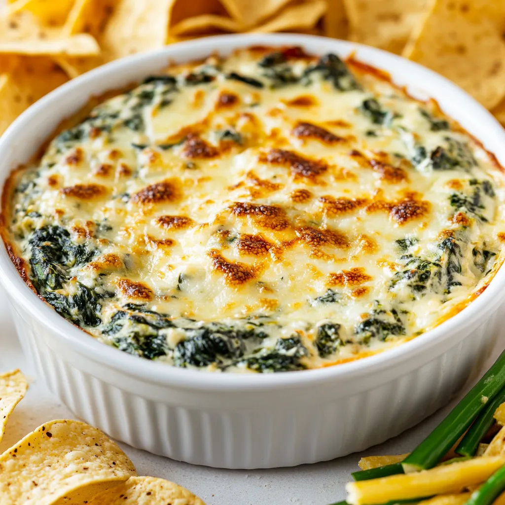 The delightful combination of creamy textures and rich flavors makes spinach artichoke dip a favorite appetizer at gatherings. Whether it's game day, a festive party, or a casual get-together, this dish stands as a crowd-pleaser, beckoning guests to indulge. With a perfect blend of fresh spinach, artichoke hearts, and cheesy goodness, this dip is not only irresistible but also relatively guilt-free at approximately 250 calories per serving.