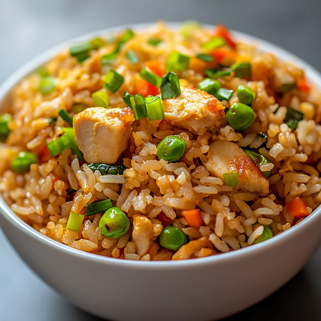 Exploring the delightful fusion of flavors in Asian cuisine, the High-Protein Crispy Garlic Chicken Fried Rice recipe offers a wholesome and satisfying meal perfect for dinner. This dish elevates a classic comfort food by incorporating high-protein chicken and nutritious brown rice, making it not only delicious but also nourishing. The combo of savory chicken, vegetables, and a hint of garlic creates an aromatic experience that is sure to please any palate. With its rich textures and flavors, this crispy fried rice is not merely an option for dinner but rather a celebration of taste and nutritional balance.