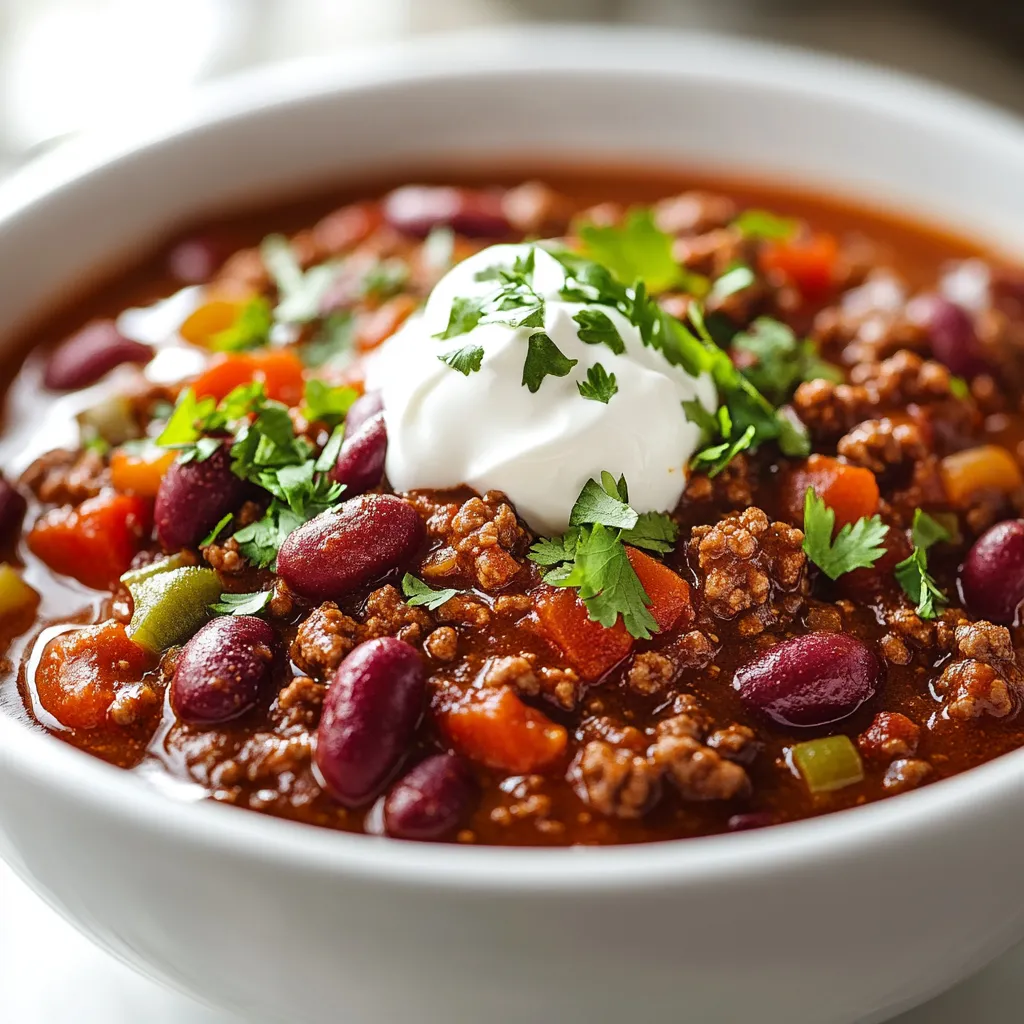 Chili holds a special place in American cuisine, beloved by many for its robust flavors and comforting qualities. Whether you are gathered around a campfire at a backyard barbecue or enjoying a cozy evening at home, a bowl of chili can warm the spirit and satisfy the appetite. This dish is not just a staple; it is a celebration of community, sharing, and good times. Chili is often believed to bring people together, served at potlucks, game days, and family gatherings, evoking a sense of togetherness and comfort.