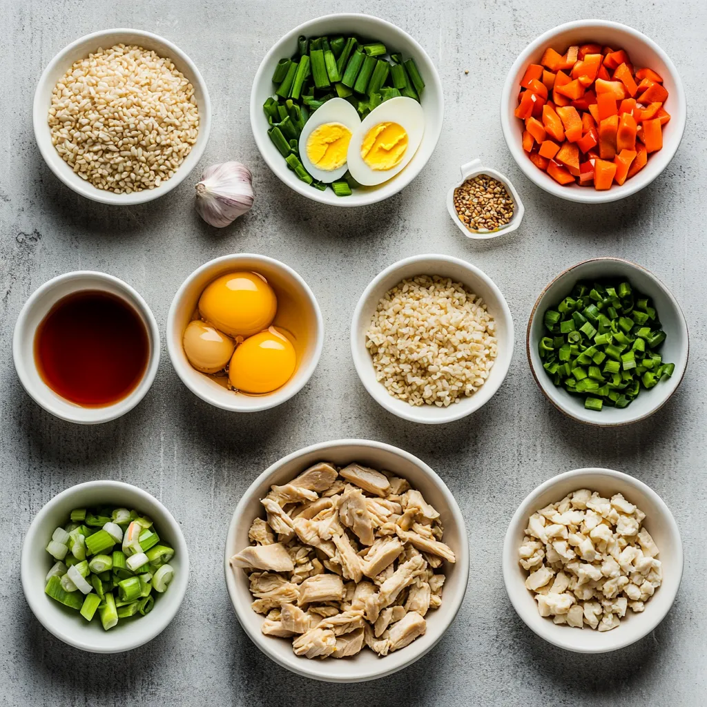 Exploring the delightful fusion of flavors in Asian cuisine, the High-Protein Crispy Garlic Chicken Fried Rice recipe offers a wholesome and satisfying meal perfect for dinner. This dish elevates a classic comfort food by incorporating high-protein chicken and nutritious brown rice, making it not only delicious but also nourishing. The combo of savory chicken, vegetables, and a hint of garlic creates an aromatic experience that is sure to please any palate. With its rich textures and flavors, this crispy fried rice is not merely an option for dinner but rather a celebration of taste and nutritional balance.