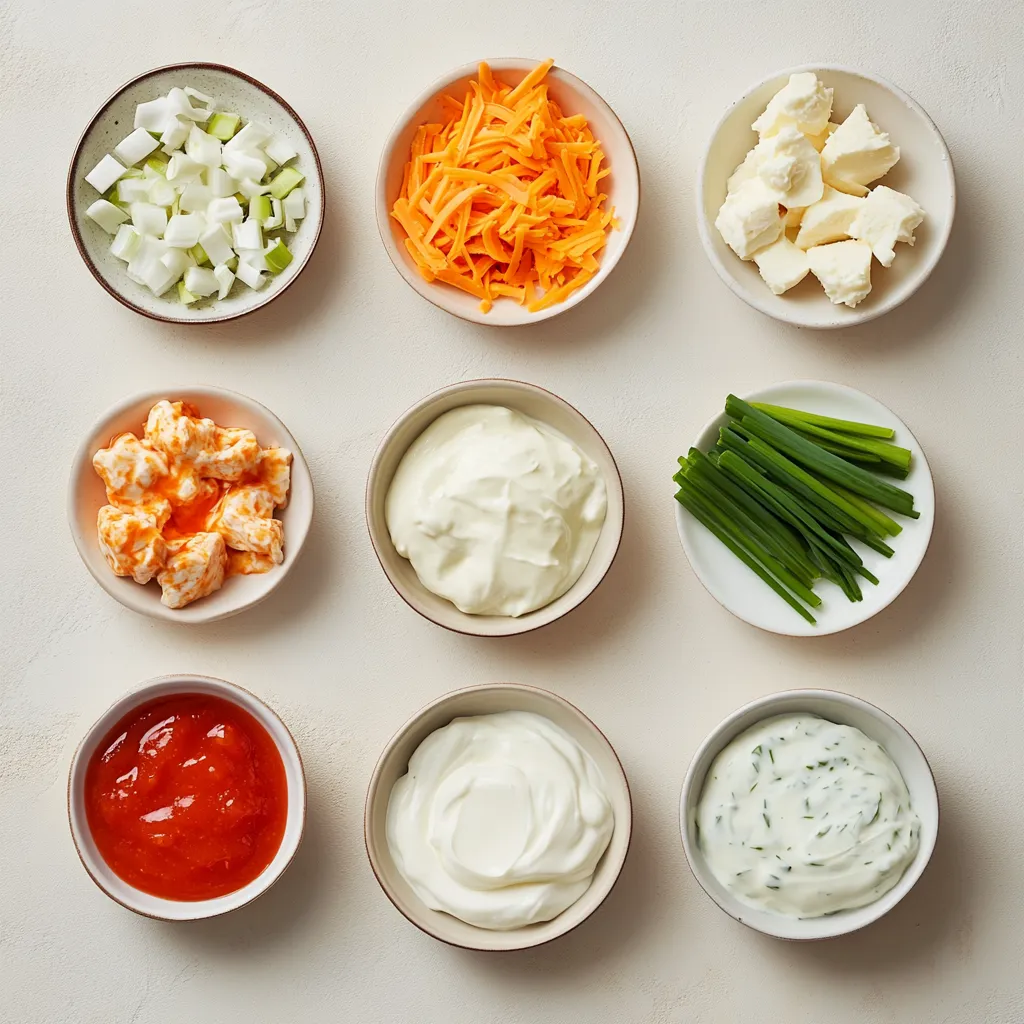 Buffalo Chicken Dip is a classic American appetizer that perfectly combines the flavors of spicy buffalo sauce with creamy ranch dressing and cheese. This dish has gained immense popularity for its versatility in preparation methods—whether made in a slow cooker or baked in the oven, it’s sure to be a hit at any gathering. The rich, creamy texture and spicy kick make it a favorite among guests, ensuring that it will disappear quickly from any party platter. Whether served at lively game day gatherings, family celebrations, or as a tasty snack for movie nights, Buffalo Chicken Dip is a beloved staple that brings people together.