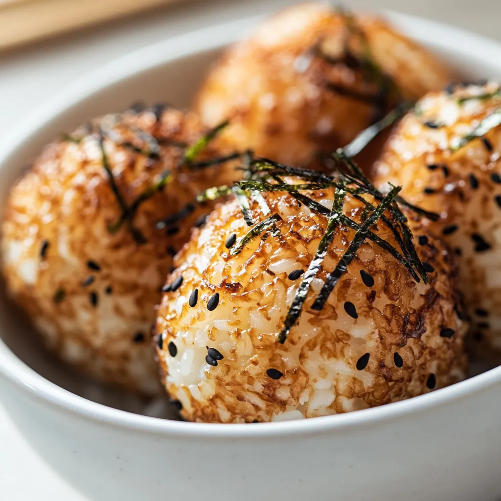 The charm of Japanese cuisine is evident in its unique textures and meticulous presentation, and one dish that truly encapsulates these attributes is Yaki Onigiri. These crispy rice balls are not only delicious but also embody the spirit of Japanese street food. With every bite, you are met with a satisfying crunch that contrasts beautifully with the tender, flavorful rice inside. The interplay of textures and flavors makes Crispy Yaki Onigiri a remarkable treat that can be enjoyed on various occasions, whether as a quick snack, a delightful appetizer, or a part of a packed lunch.