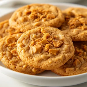 Delve into the delightful world of baking with Peanut Butter Butterfinger Delight Cookies, a sinfully sweet treat that perfectly combines the rich flavors of creamy peanut butter and crunchy Butterfinger candy. These cookies are not only quick and easy to make but also an indulgent dessert that will satisfy your sweet tooth. Perfect for any occasion, they deliver a satisfying crunch alongside a soft, chewy texture that is irresistible. Whether you’re hosting a gathering, celebrating a special occasion, or simply craving something sweet, these cookies are sure to become a favorite.