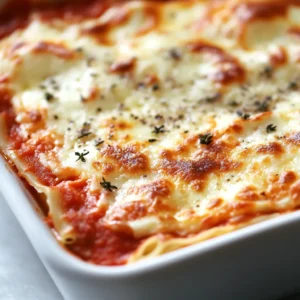 Indulging in a homemade pasta dish can transport anyone straight to Italy, with its vibrant flavors and comforting textures. This Cheesy Delight Lasagna offers an uncomplicated yet deeply satisfying culinary experience, perfect for family dinners or gatherings. Picture layers of soft noodles intertwined with rich marinara sauce, savory beef, and creamy cheeses, all culminating in a dish that embraces the essence of comfort food. For anyone curious to dive into the world of lasagna-making, this recipe provides a straightforward method to create an inviting dish that will yield delicious results.