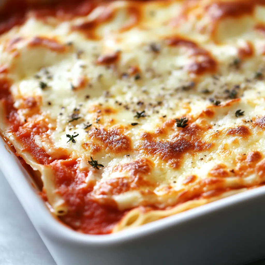 Indulging in a homemade pasta dish can transport anyone straight to Italy, with its vibrant flavors and comforting textures. This Cheesy Delight Lasagna offers an uncomplicated yet deeply satisfying culinary experience, perfect for family dinners or gatherings. Picture layers of soft noodles intertwined with rich marinara sauce, savory beef, and creamy cheeses, all culminating in a dish that embraces the essence of comfort food. For anyone curious to dive into the world of lasagna-making, this recipe provides a straightforward method to create an inviting dish that will yield delicious results.