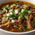 The rich and comforting flavors of Savory Beef Birria make it a quintessential dish in Mexican cuisine. This dish isn't just about sustenance; it embodies a tradition, fostering community and family ties. Traditionally enjoyed during festive occasions or family gatherings, birria offers a warm and hearty meal that is perfect for sharing. The slow-cooked beef, infused with spices and chilies, delivers a perfect balance of depth and richness that is hard to resist.