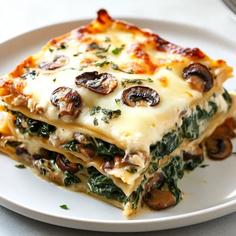 In the world of comfort foods, few dishes can rival the timeless allure of lasagna. This cheesy spinach and mushroom lasagna delight delivers not just on flavors, but also embodies the essence of Italian cuisine. Packed with creamy ricotta, earthy mushrooms, and vibrant spinach, this dish promises to warm your heart and satisfy your cravings. Lasagna has a magical ability to bring people together, making it a perfect dish for gatherings, special occasions, or simply a cozy family dinner.